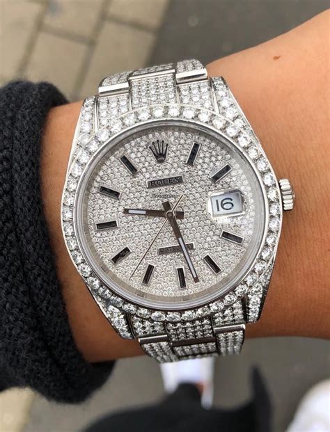 iced out rolex canada|Rolex datejust 41mm iced out.